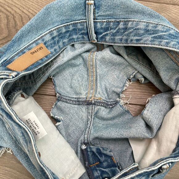 GRLFRND Cindy Button-Fly Distressed Blue Jean Cut Off‎ Shorts Size 28 - Picture 13 of 13